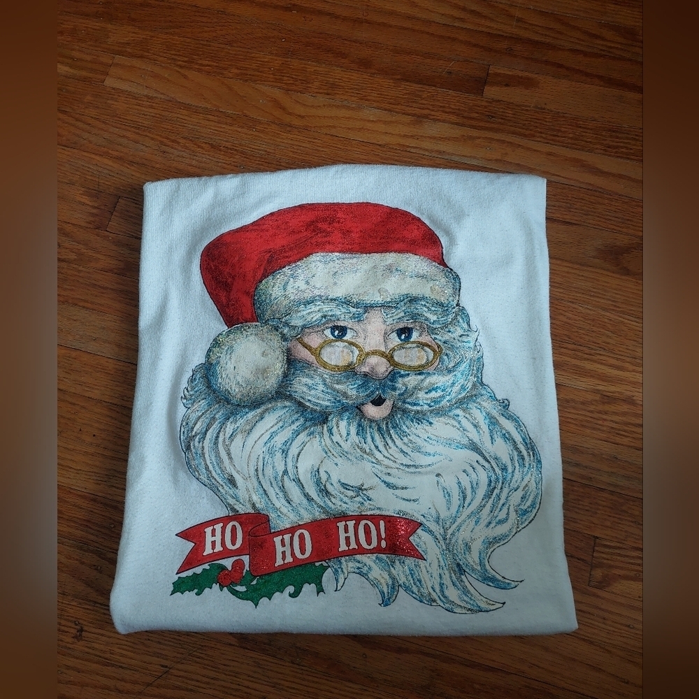 Vintage BEST Brand Santa TShirt XXL Men TEE CHRISTMAS. (Bag E)